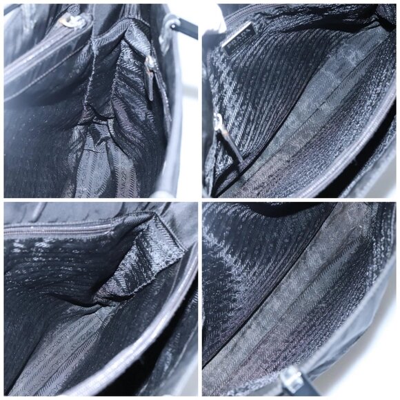 PRADA Tote Bag Nylon Black Auth ti2918 - Picture 16 of 16